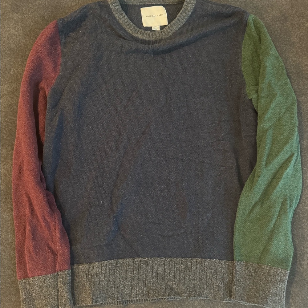American Eagle Outfitters Multicolor Crewneck Sweater
